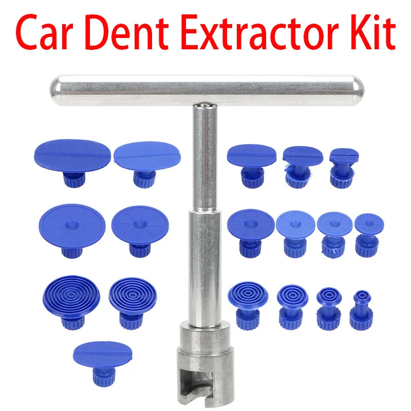 

Universal Car Dent Extractor Kit Plastic Suction Cup For Pulling Vehicle Remove Dents Tabs Sheet Metal Hammer Repair Tool