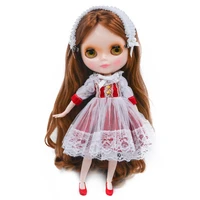 yummon blyth doll nbl customized shiny face 16 joint body 30cm toys with hands and face diy fashion dolls girl gift