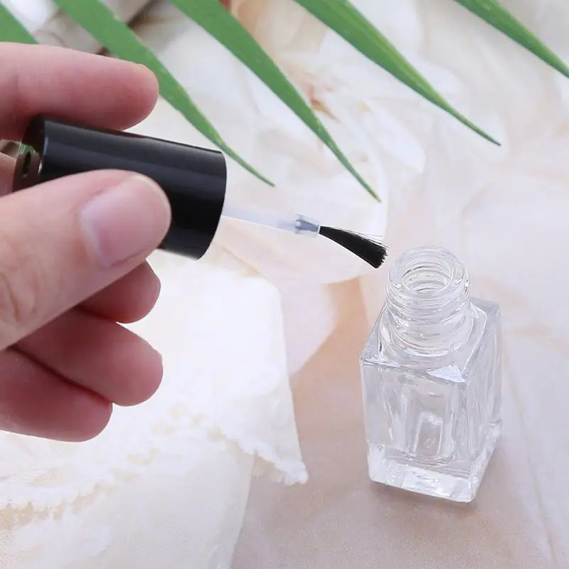 RXJC Пустые флаконы для лака ногтей Прозрачный стеклянный лак УФ-гель Контейнер