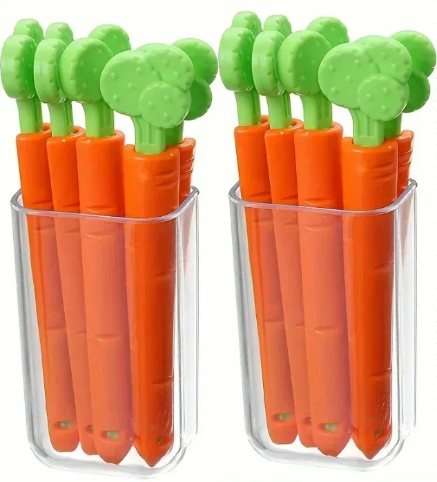 

Зажимы для пакетов XMSJ, морковь, 5 штук