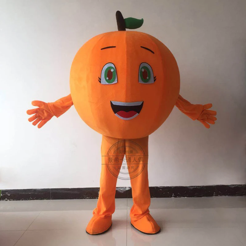 

Orange Fruit Mascot Costume Suits Cosplay Party Game Fancy Dress Outfits Promotion Carnival Halloween Easter Adults Mascot