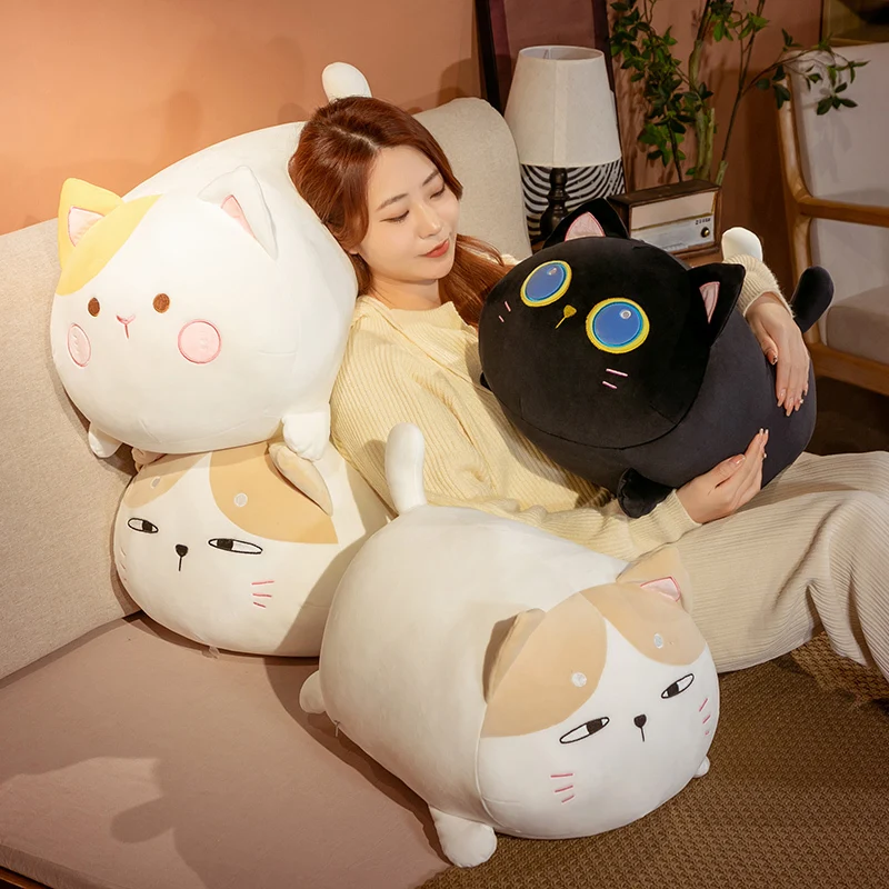 70 см Толстая аниме мягкая Милая кошка плюшевые игрушки Kawaii плюшевая подушка для