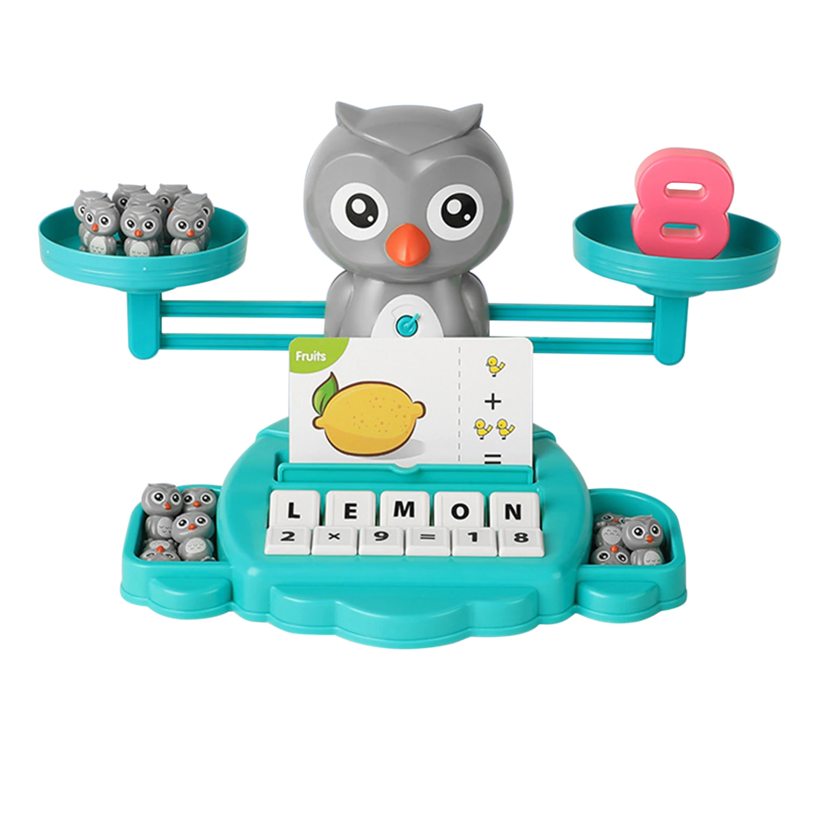 

Balance Cool Math Game Owl Balance Counting Educational Toys Preschool Number Learning Toy Digital Scale Math Games Toddler
