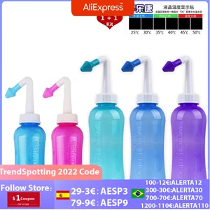 300/500ml Nose Cleaner Nasal Washing Bottle Neti Pot Allergic Rhinitis Treatment Nose Cleaning Child