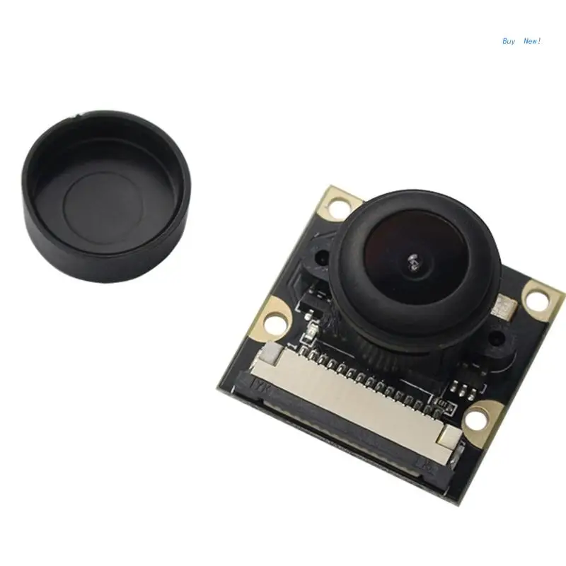 

for Raspberry Pi 4B/3B Camera Webcam Fisheye Wide Angle Camera Night 5 Megapixel OV5647 Camera Video Module