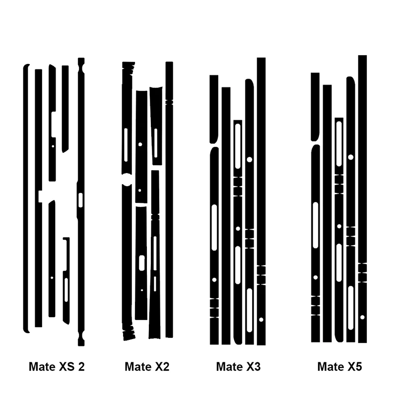 Кожаная зернистая боковая наклейка для телефона рамка пленка Huawei Mate X5 X3 X2 Xs2