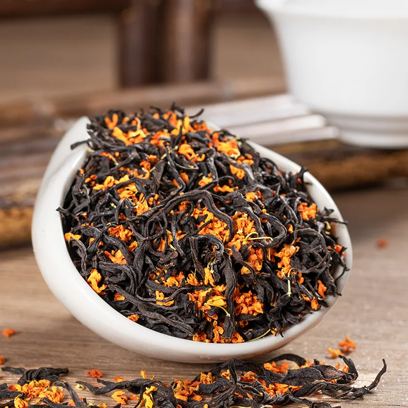 

2022 Osmanthus, черный китайский чай для красоты, потери веса, чай для понижения кровяного давления, высокая красота, здоровье, без чайника