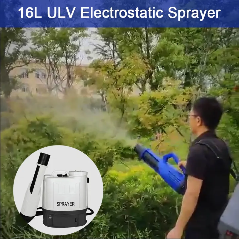

Portable 16L Electric Intelligent ULV Fogger Sprayer Atomizer Backpack Machine Atomization Distance 15M