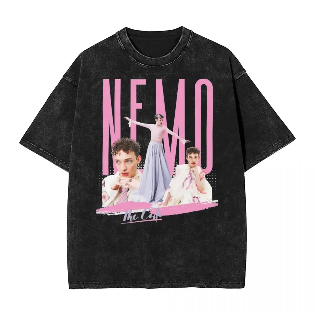Футболка Nemo The Code Song Contest 2024 Промытые футболки из 100% хлопка большие размеры