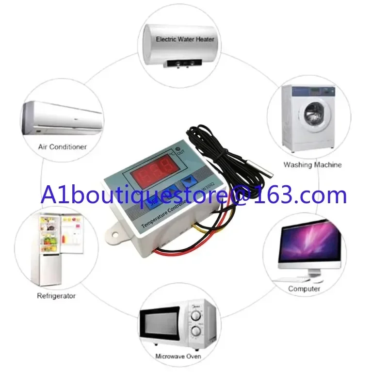 Термостат XH-W3002 AC 110 В-220 В DC 24 12 светоизлучающий диод цифровой регулятор