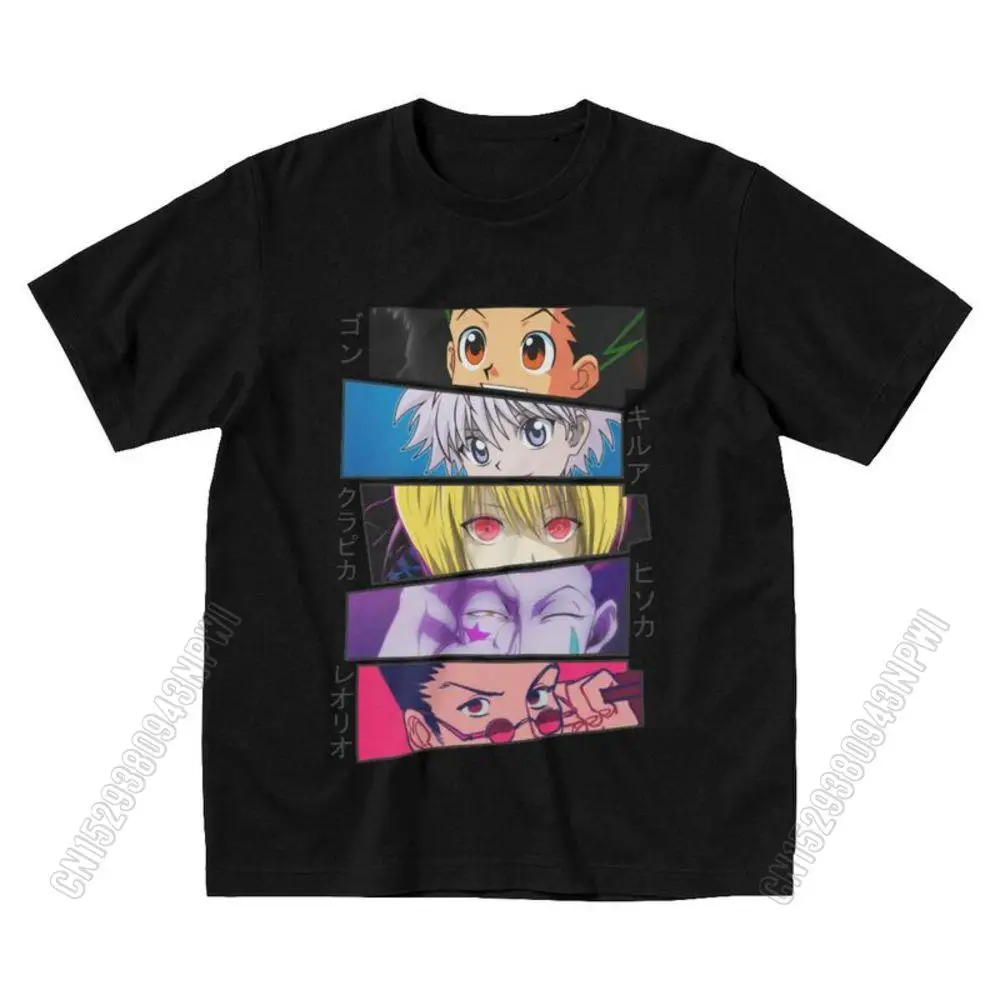 

Hunter X Hunter Eyes T Shirt Homme Soft Cotton Tees Hxh Gon Killua Hisoka Kurapika Leorio Tshirts Urban T-Shirt