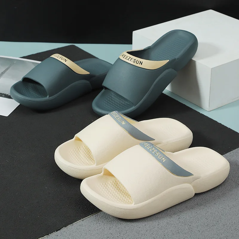 

Women Non-Slip Slippers Cozy Thick Soft Massage Sole Shoes Home Bath Batrhoom Slides EVA Leisure Couple Unisex Men Beach Slipper