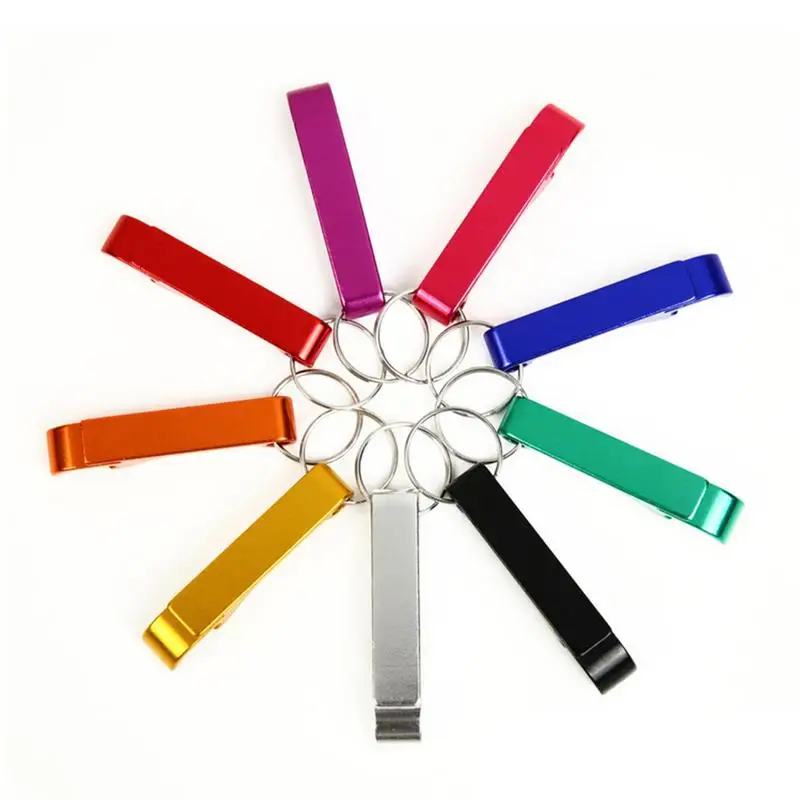 Beer Bottle Openers Novel Bottle Openers Keychain Bulk Beer Bottle Opener Small Practical Flat Bottle Opener For Party Favor Men
