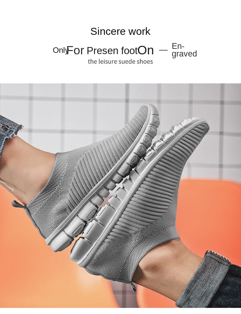 

Кроссовки мужские легкие сетчатые, мягкие лоферы, повседневная обувь для пар, теннисная обувь, 36-46