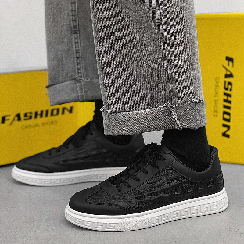 

Мужские повседневные туфли на платформе, Вулканизированная плотная подошва, на шнуровке, в стиле Харадзюку