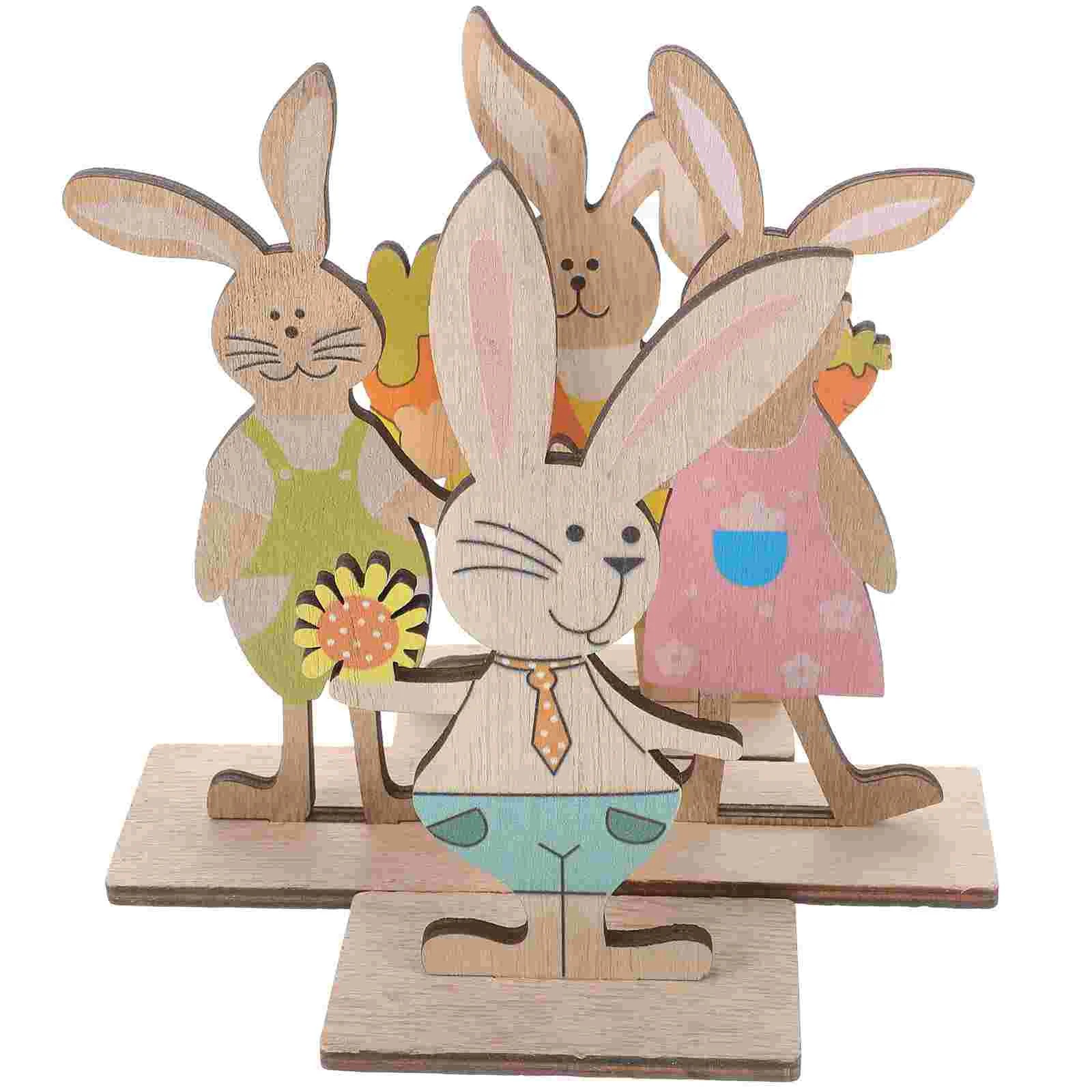 

Easter Table Rabbit Sign Decor Bunny Centerpiece Home Signs Spring Tabletop Figure Wood Wooden Rustic Decorations Farmhouse