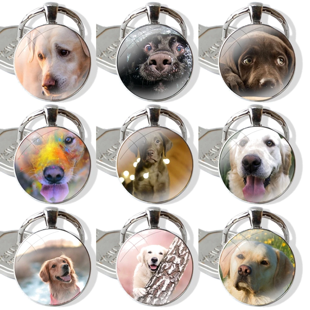 Цепочка для ключей с подвеской из стекла и металла мужчин женщин