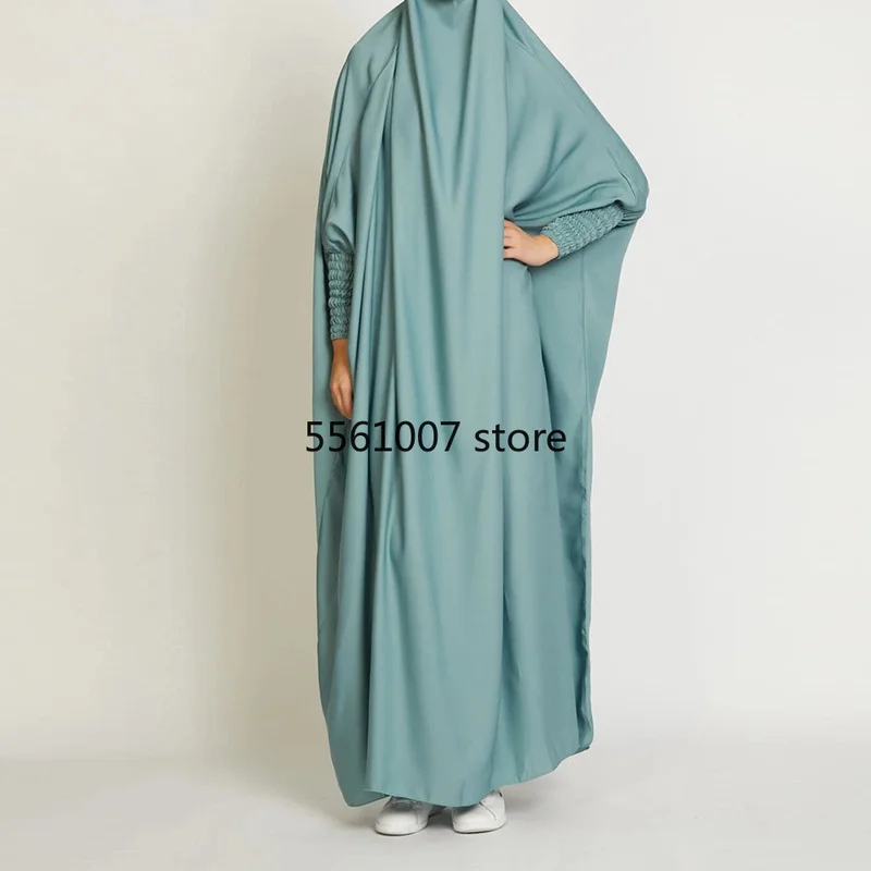 Jilbab Eid мусульманское платье для молитвы длинная химар хиджаб Abaya Дубай полная