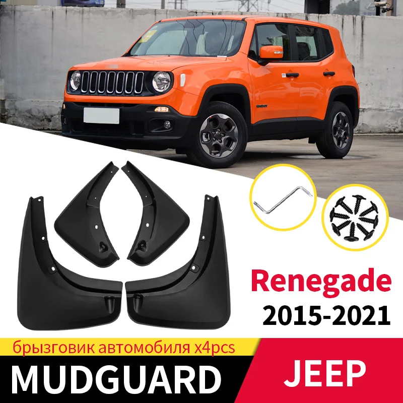 

Car Mud Flaps Fender For Jeep Renegade 2015-2021 Front And Rear Wheels Mudflaps Splash Guard Protection Accessories