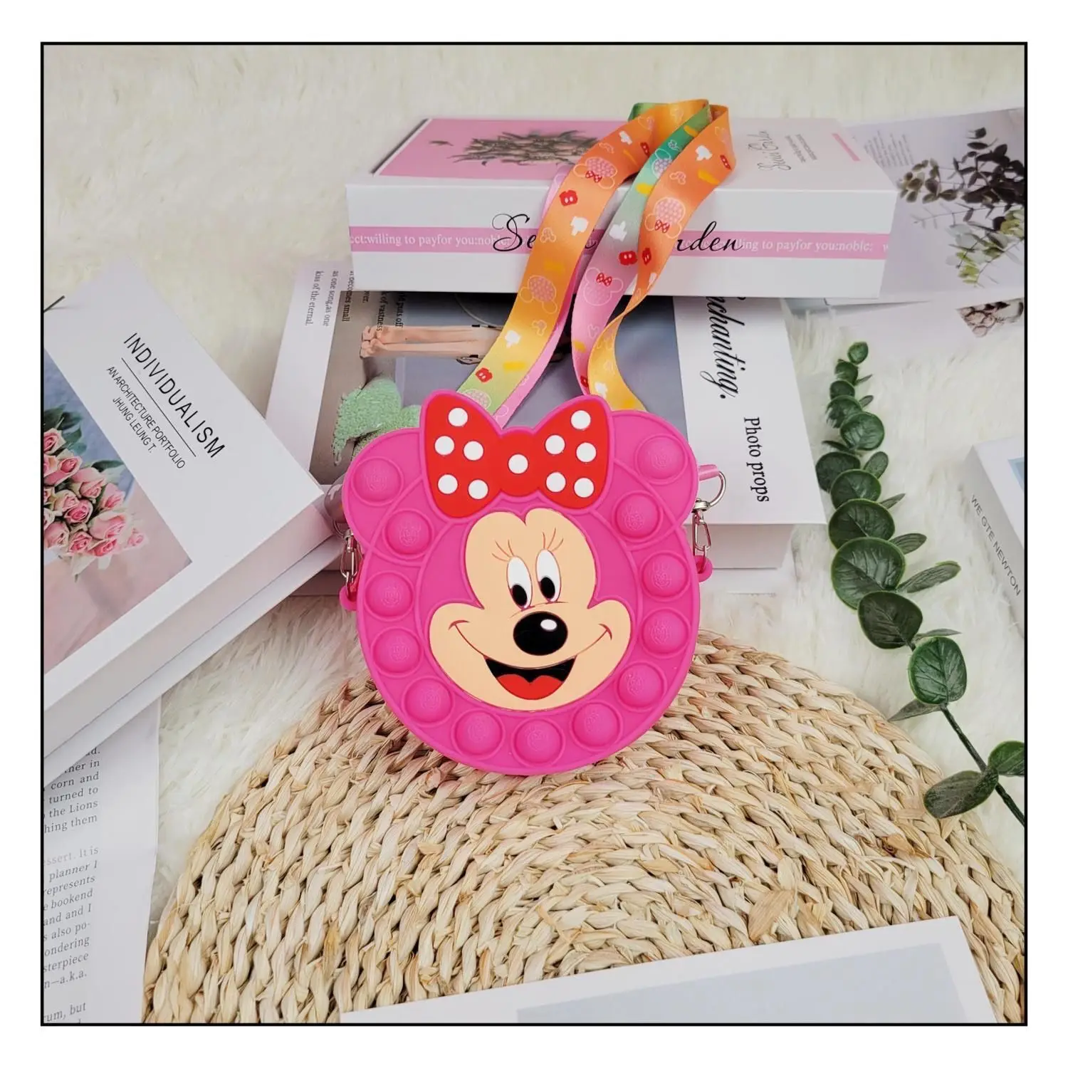 Новая сумка для игрушек декомпрессии с головой Минни-Маус кошелек монет