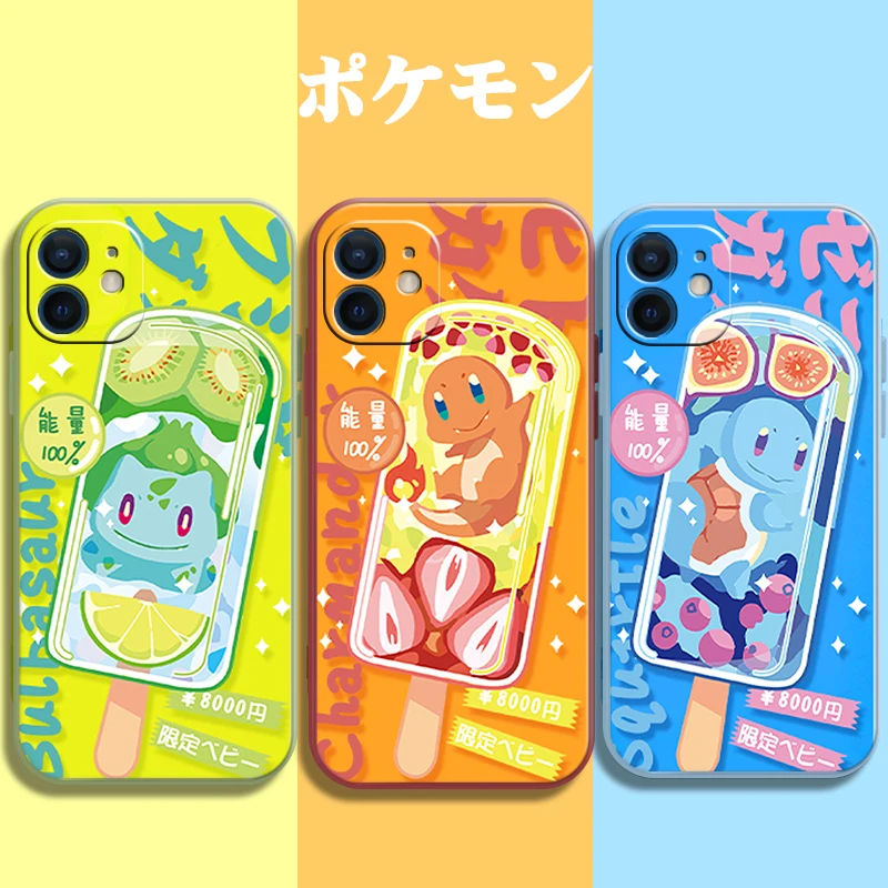 

Pokemon Pikachu Phone Case For IPhone 11 12 Pro MAX 7 Plus XS XR XS Max 13 Pro 7 8 6S Cute Cartoon color Hot Silicone Case Gift