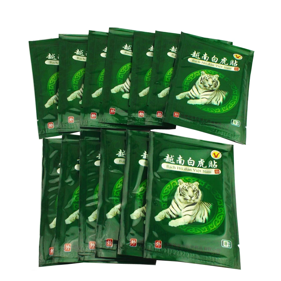 

80 Pcs Vietnam White Tiger Balm Pain Patch Muscle Shoulder Neck Arthritis Chinese Herbal Medical Plaster baume du tigre