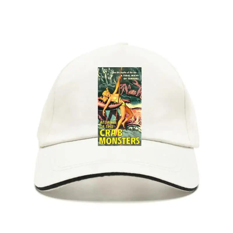 

Attack Of The Crab Monsters Movie Poster Mens Bill Hats Japanese Adjustable Caps Designer Baseball Cap 100% Cotton