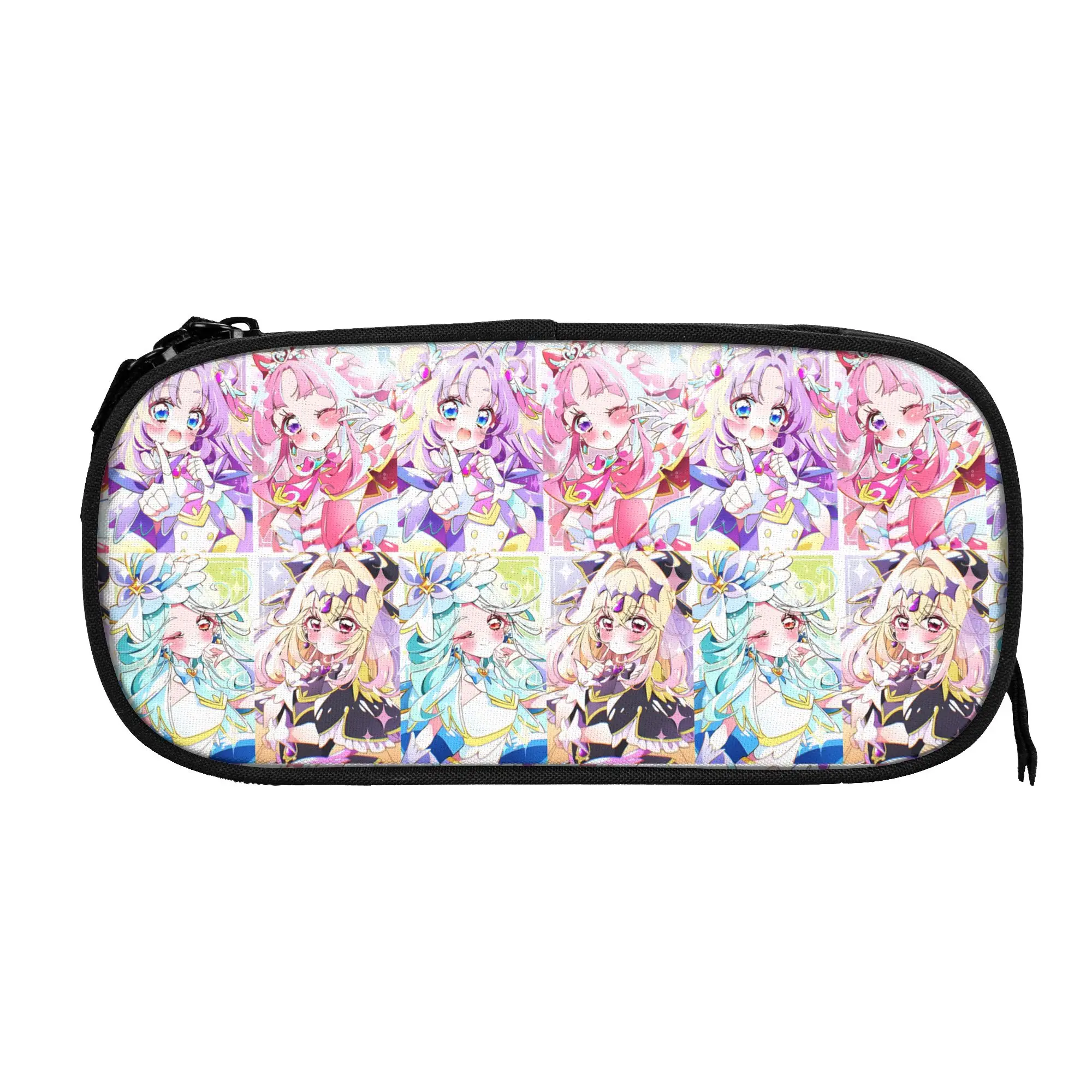 Фото Детские пеналы Custom Pretty Cure большой вместимости для мальчиков и девочек, школьные сумки Meitantei Precure №1