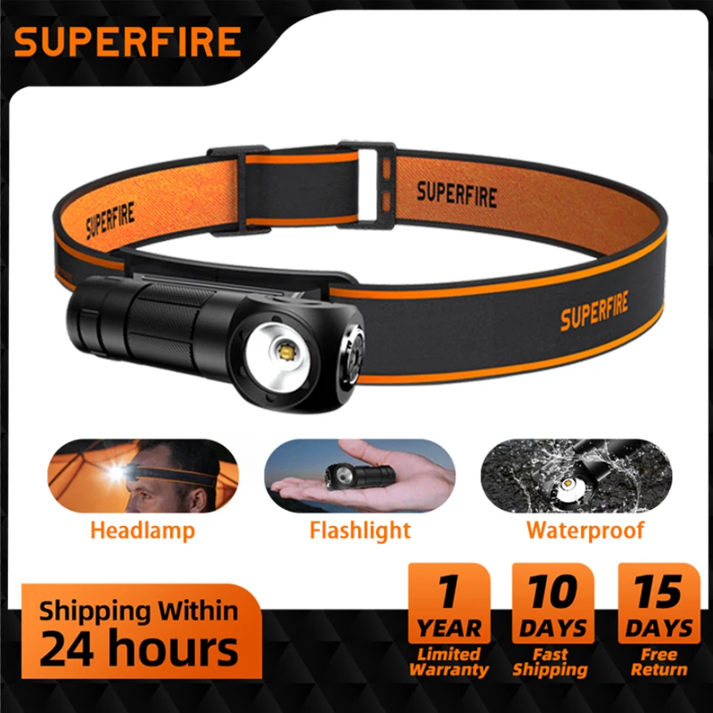 Новинка, налобный фонарь SUPERFIRE