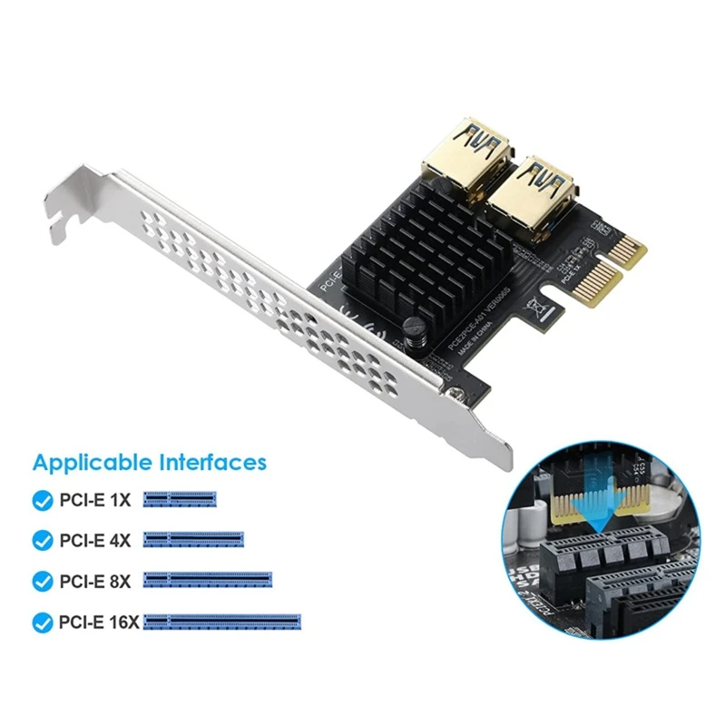 

PCI Express 1X до 3,0 плата адаптера 2 порта 3,0 к PCIe Плата расширения