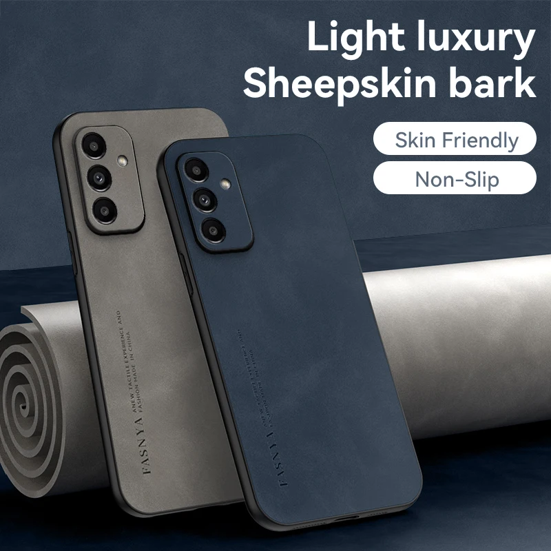 

Luxury Sheepskin Leather Case For Samsung Galaxy A05 A25 A14 A04S A24 A34 A54 A13 A23 A33 A53 A73 A12 A22 A32 A52 A72 A50 Cover