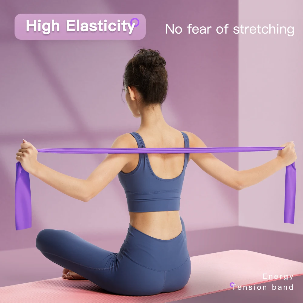 Йога Пилатес стрейч эластичная лента для фитнеса оборудование тренажерного зала