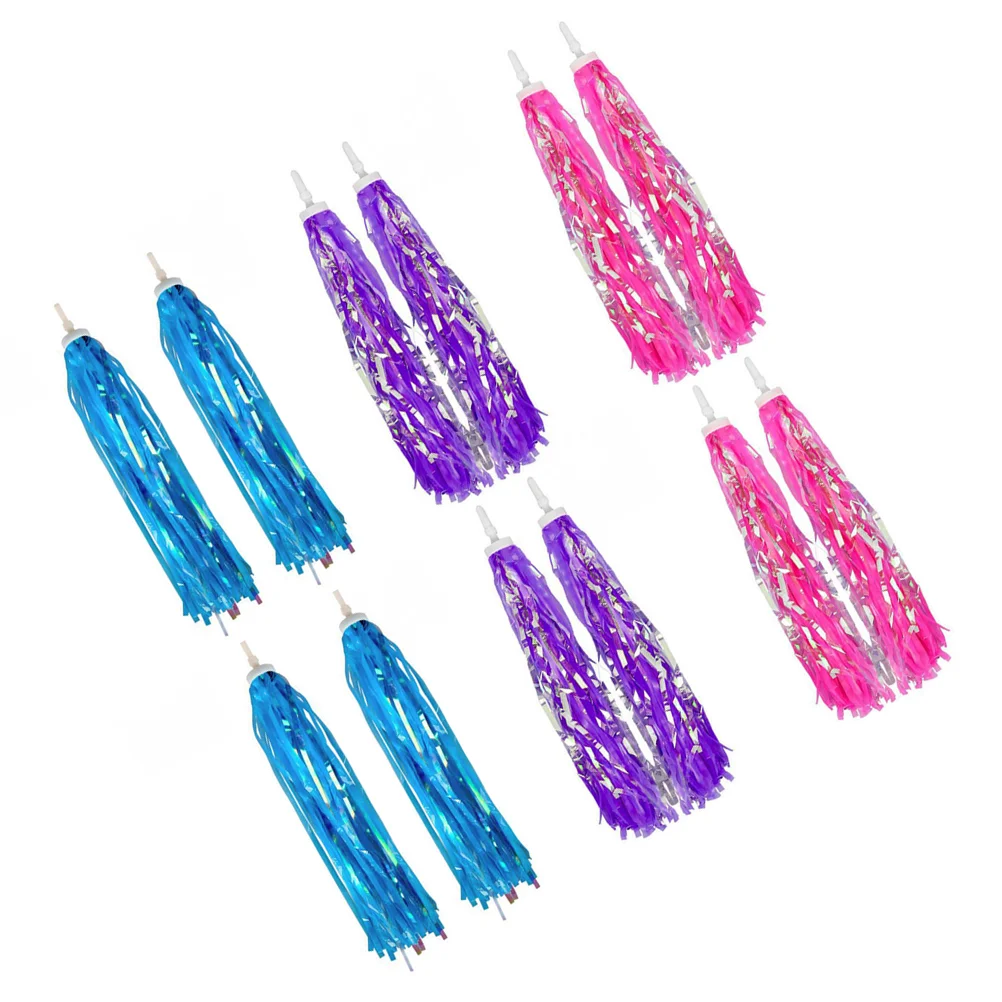 

12pcs Children Scooter Baby Scooter Grips Tassels Ribbons Baby Carrier Accessories Easy Attach to Bikes Handlebars