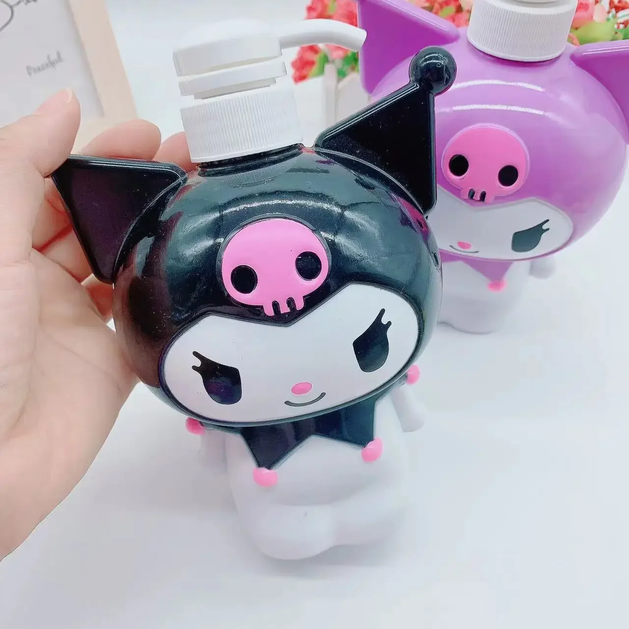 2 шт./компл. 700 мл милый контейнер для хранения Sanrio Kuromi пустая пресс-бутылка