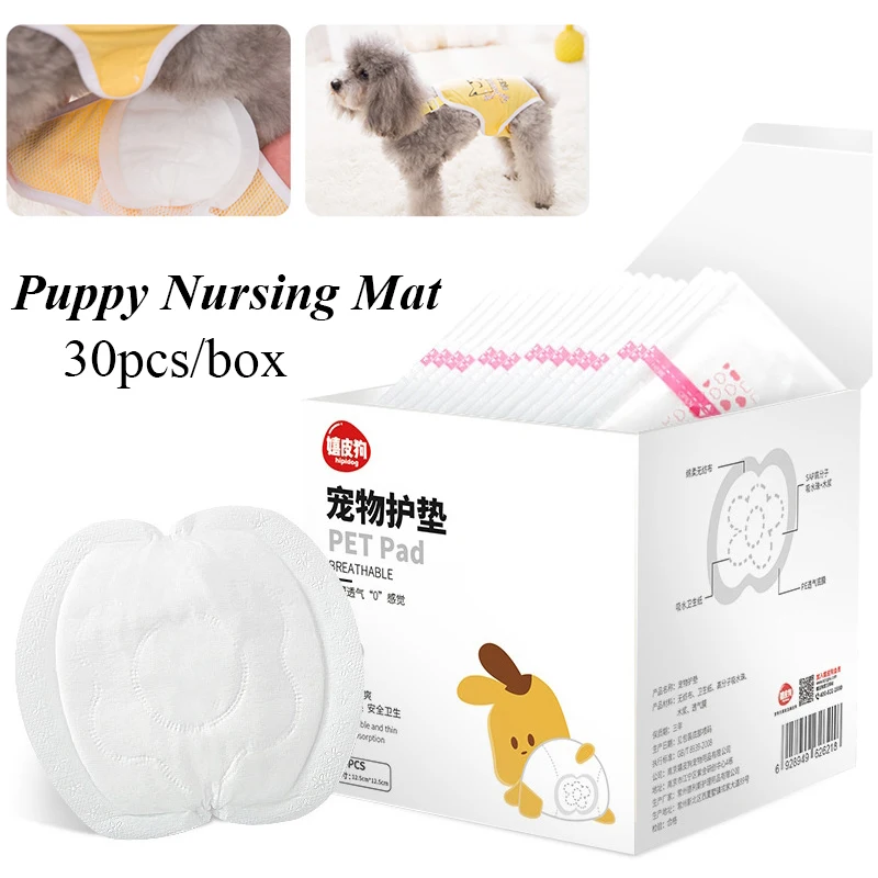 

30 PCS Dog Diapers Absorbent Panties for Dogs Disposable Dog Diapers Comfortable Pet Pads Male Female Dogs Sanitary Pants