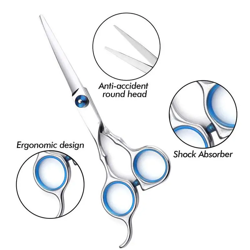 

1/10pcs Hair Scissor 6 Inch Barber Hairdressing Cutting Professional Shear Stainless Steel Thinning Scissor Barbershop Salon Set