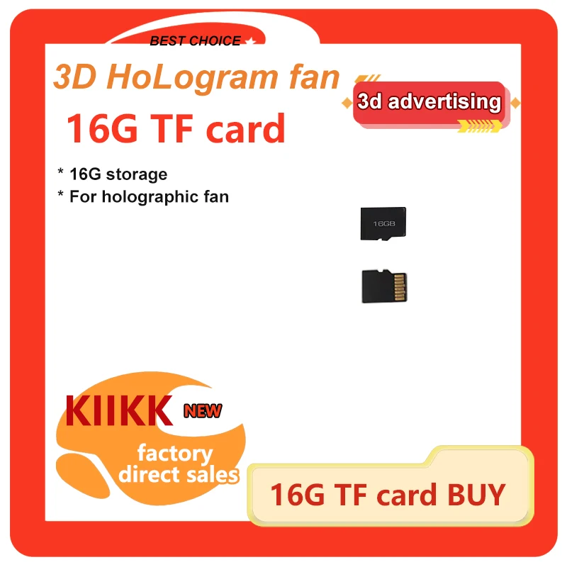 16G TF card for holographic fan