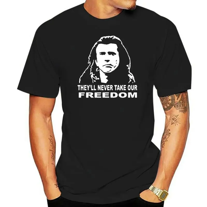 

Мужская Классическая хлопковая Футболка Braveheart William Wallace, размер S 3xl
