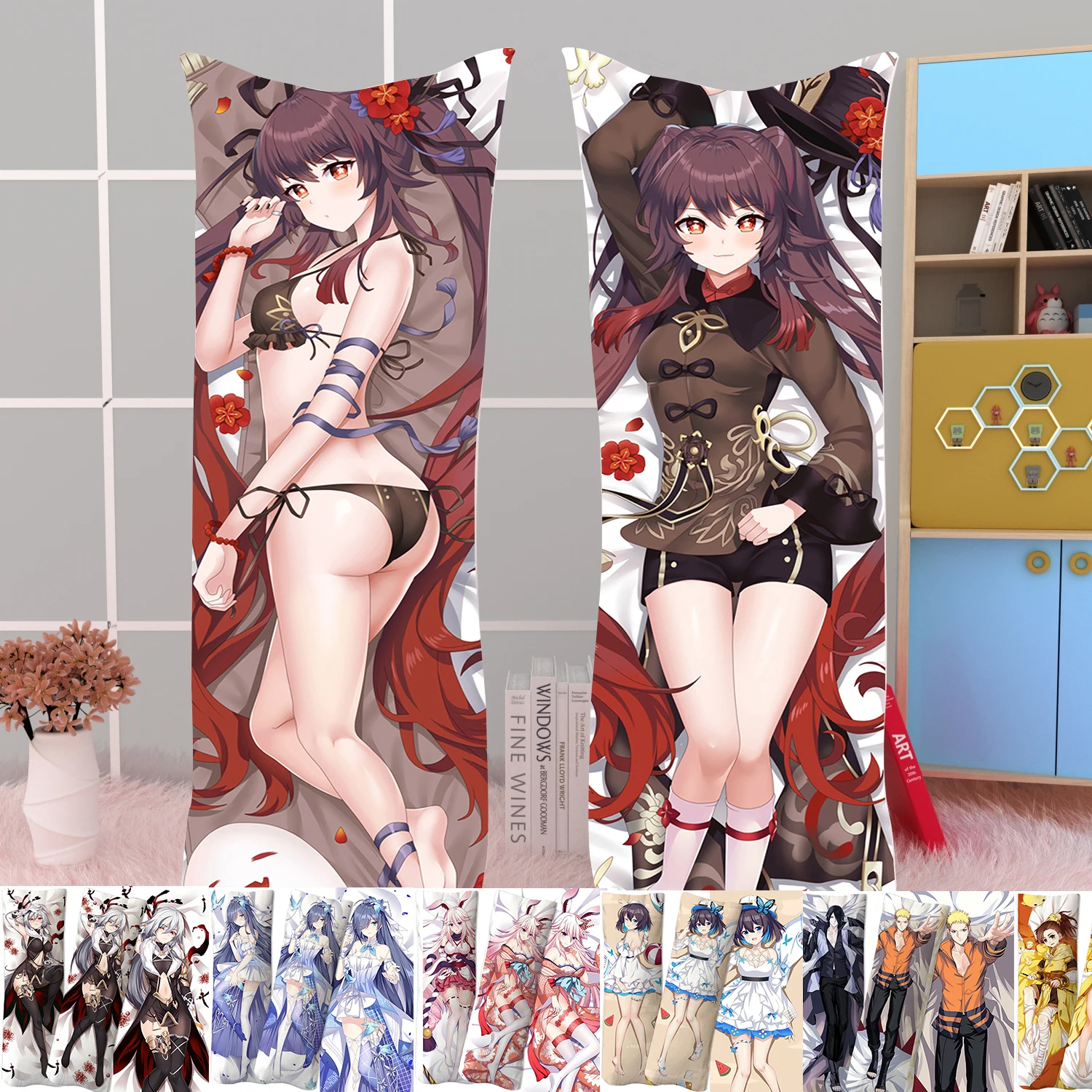 

Чехол для подушки Genshin Impact Dakimakura, чехол для подушки, обнимающая подушка для тела, чехол в стиле аниме, игровая искусственная подушка, украшен...