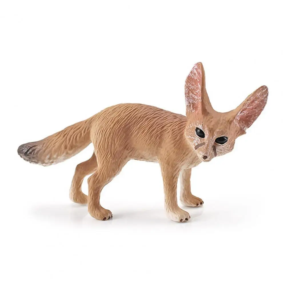 

Cognitive Competence Educational Toy Fairy Garden Decoration Fennec Fox Maned Wolf Statue for Dormitory