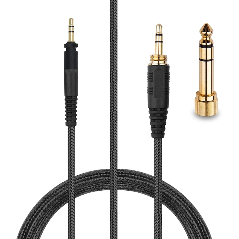 

6.35mm Replacement Nylon Braided Cable Extension Cord for shure SRH440 SRH840 SRH940 SRH750DJ SRH 840 940 440 Headphones