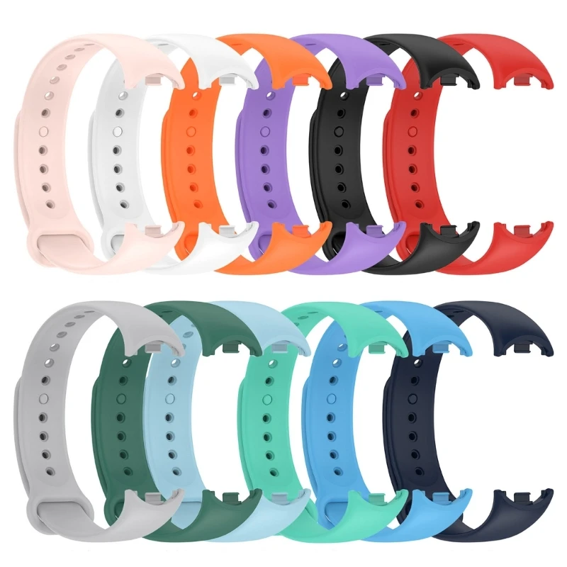 

Мягкая деталь, подходит для спортивных часов Mi Band 8, ремешок на запястье, сменный водонепроницаемый браслет с защитой от пота и царапин