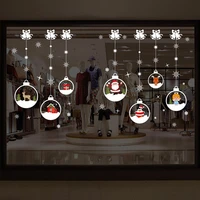 wall stickers christmas decoration new glass window bedroom removable wall decals waterproof self adhesive poster murals
