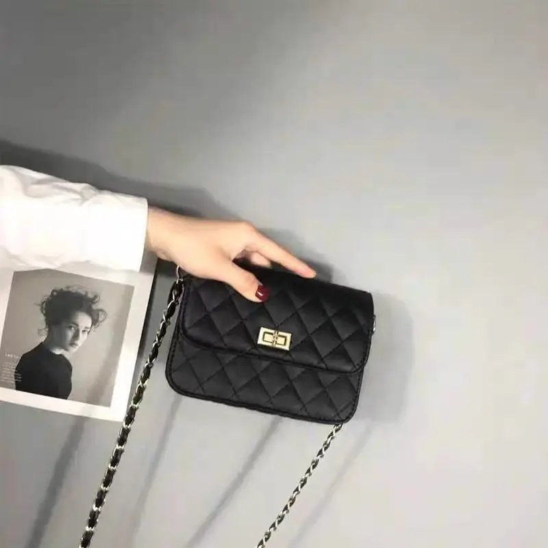 

Lingge Chain Bag Women's 2023 New Fashion Versatile Crossbody Bag Chic Mini Korean Small Bag Mini