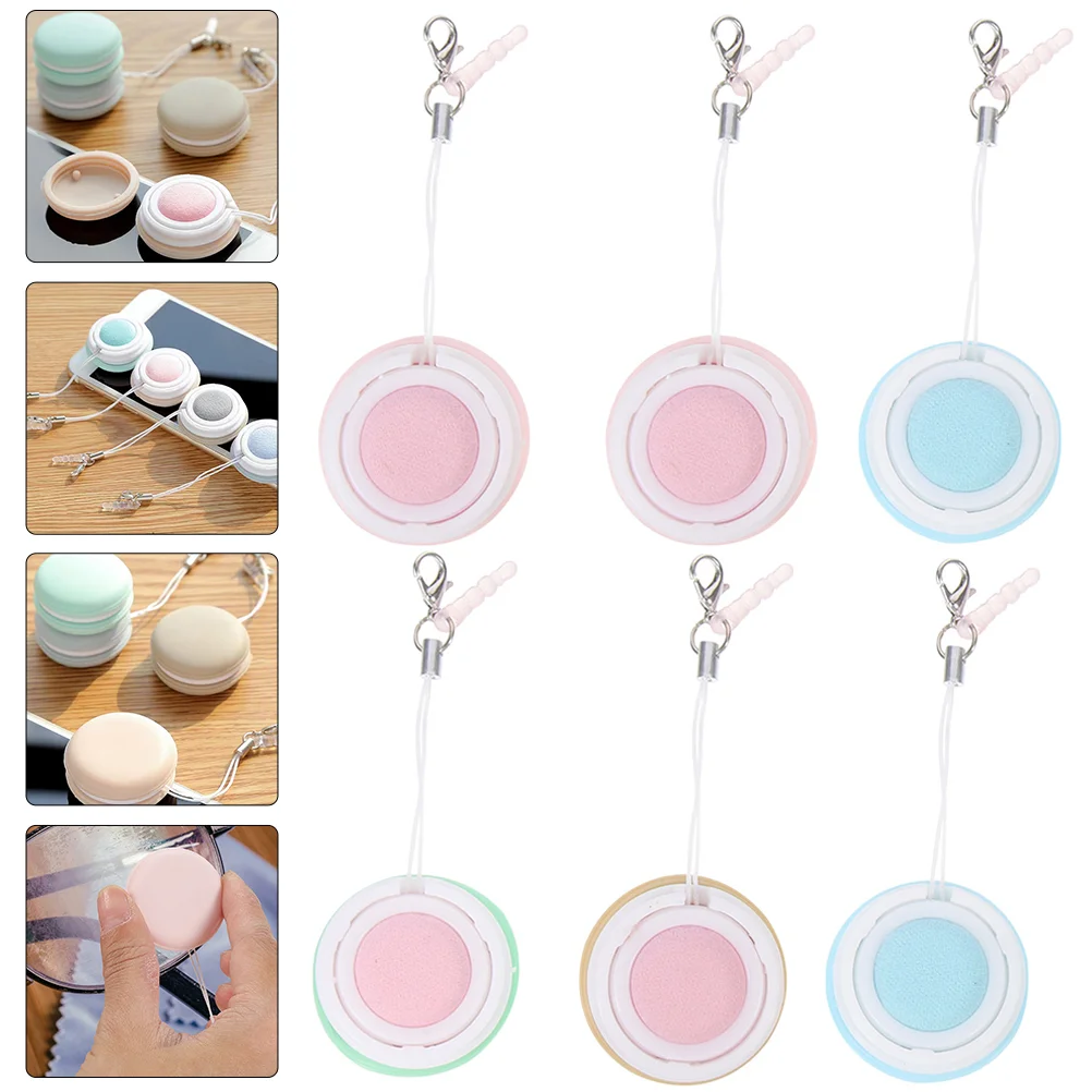 

Screen Cleaning Cleaner Clothlens Wiper Cleaners Wiping Eyeglasses Macaron Wipes Lanyards Mobile Glasses Tool Cloths Cell Brush