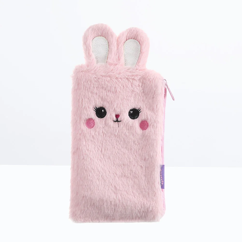 

Fluffy Bags Plush Storage Supplies Case Girls Multifunction Big Capacity Desk tidy Stationery organizer