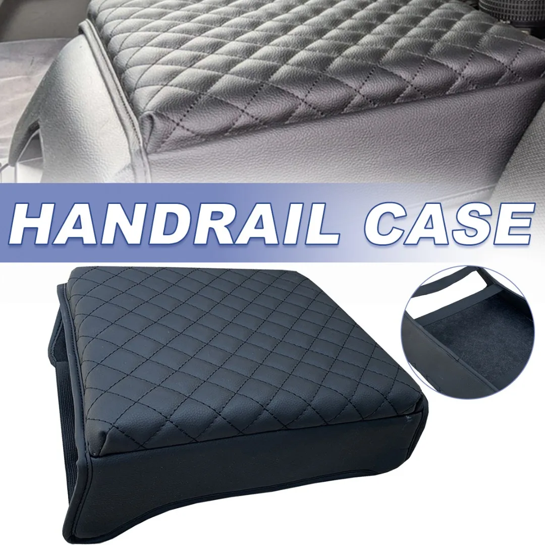 

New 1pc Durable Armrest Cushion Car Center Console Protector Leather Cover Accessories For Tesla Model 3/Y