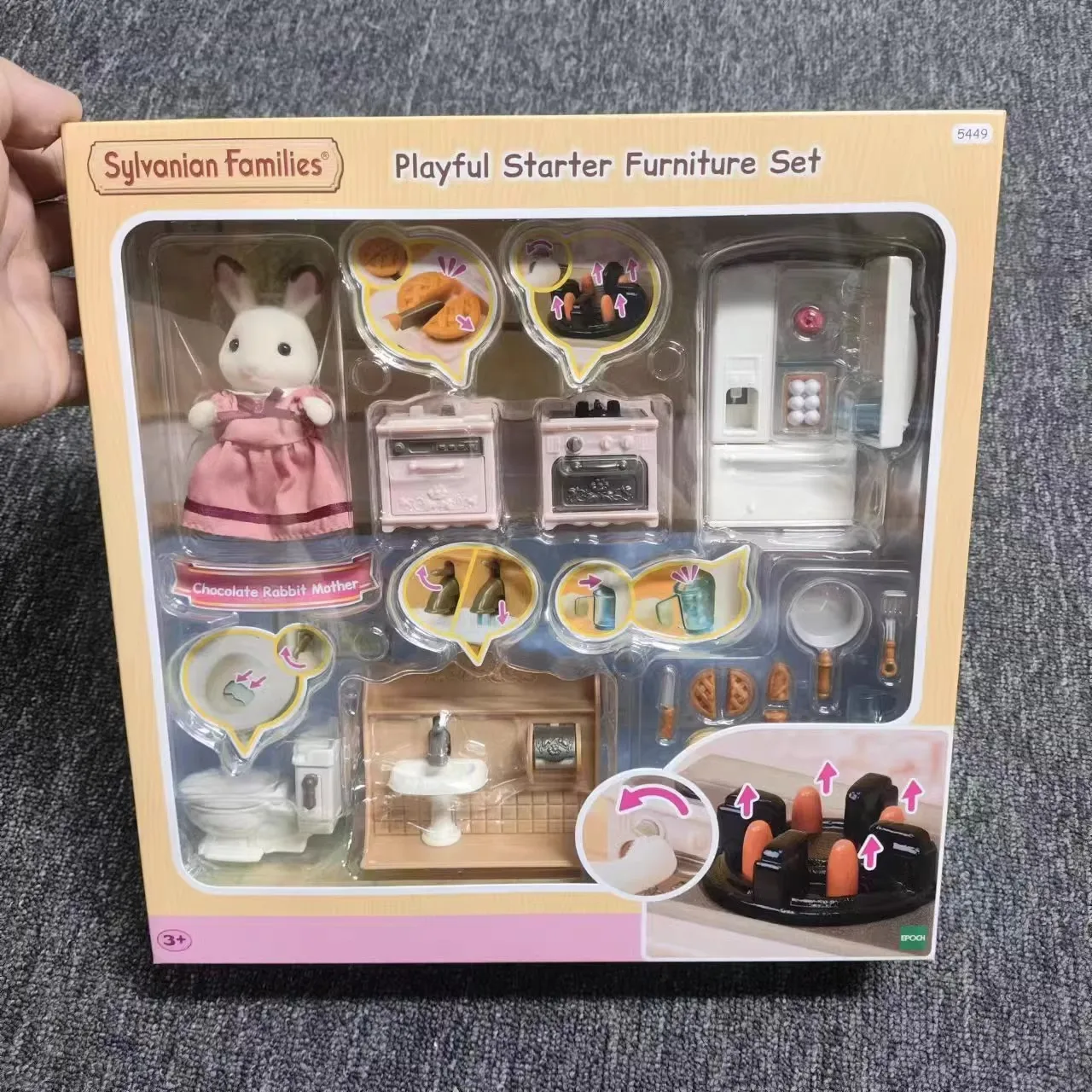

Sylvanian Families Anime Figure Furniture Set Series Kawaii Doll Model Room Ornament Toy Favorite Of Girls Kid Halloween Gift