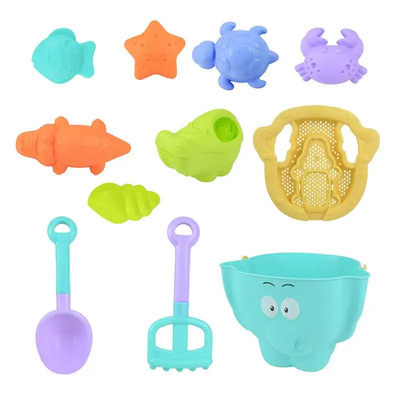 

Baby Children Beach Sand Bucket Shovel Toddlers Play Summer Toys Games Set For Kids Girls Boys 11pcs Fun Outdoor Beach Games