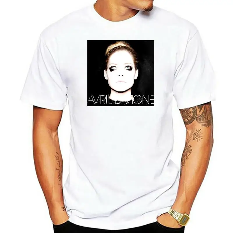 

MonicaRDalton Avril Lavigne Men's Comfortable Short Sleeve T Shirts Men T-Shirt Men Clothing Plus Size Top Tee Harajuku
